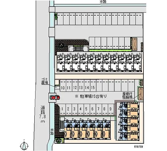 ★手数料０円★掛川市上西郷　月極駐車場（LP）